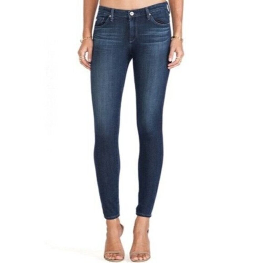 AG Adriano Goldschmied Legging Ankle Super Skinny Jeans Crater Dark Wash